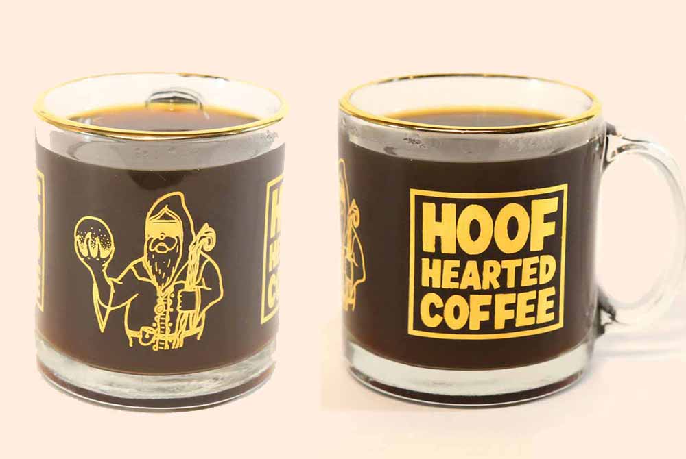 hoof hearted brewing co glass coffee mug