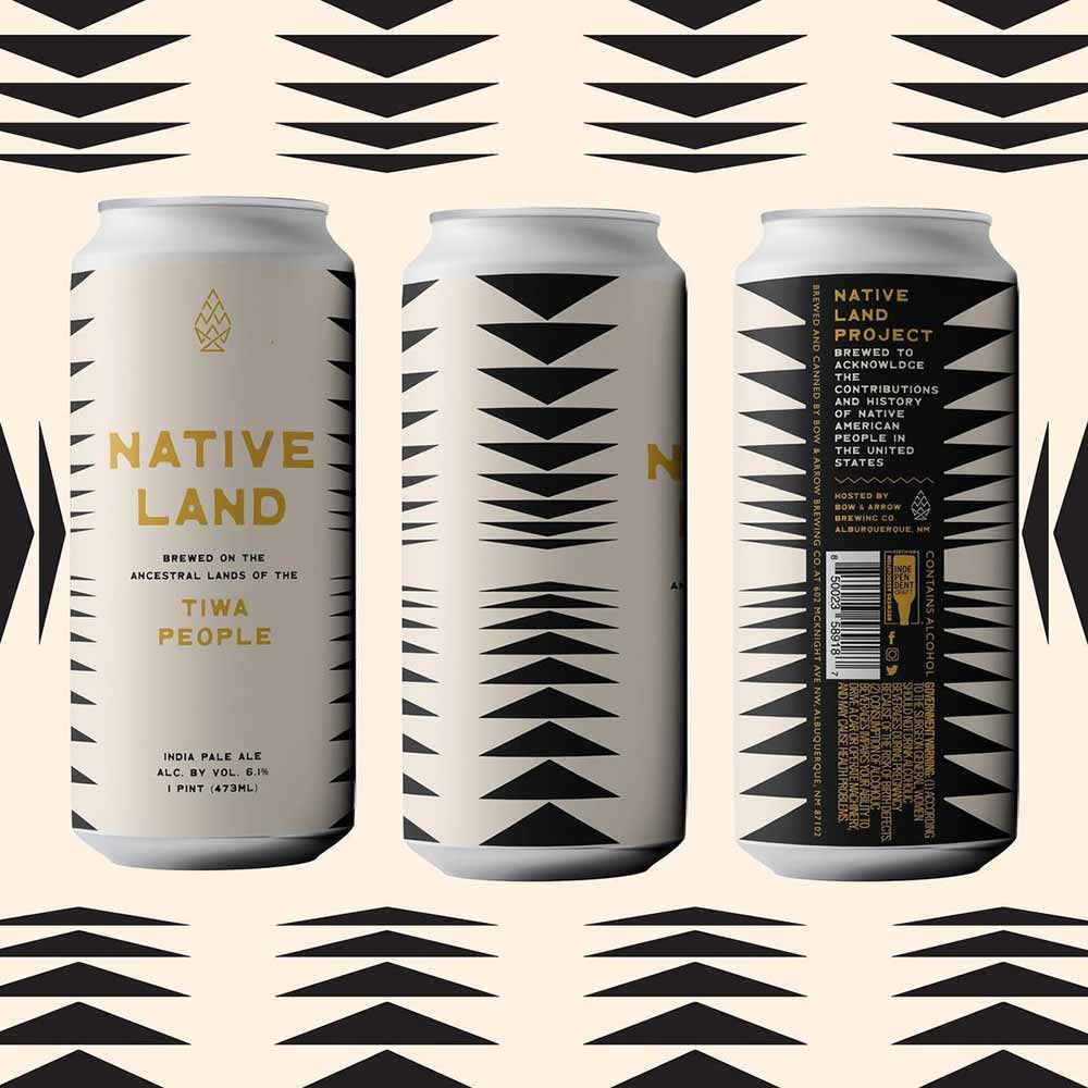 bow & arrow brewing co native land beer