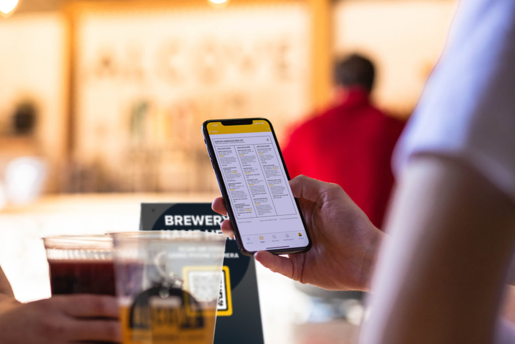 untappd qr code menu beer trends