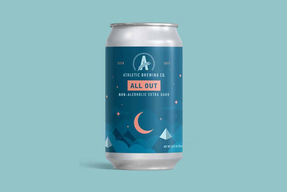 athletic brewing company all out non-alcoholic beer