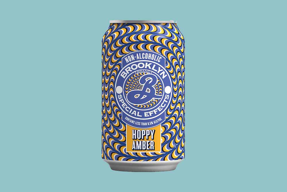 brooklyn brewery special effects hoppy amber lager non-alcoholic beer