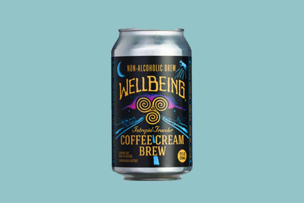 wellbeing brewing intrepid traveler coffee cream brew non-alcoholic beer