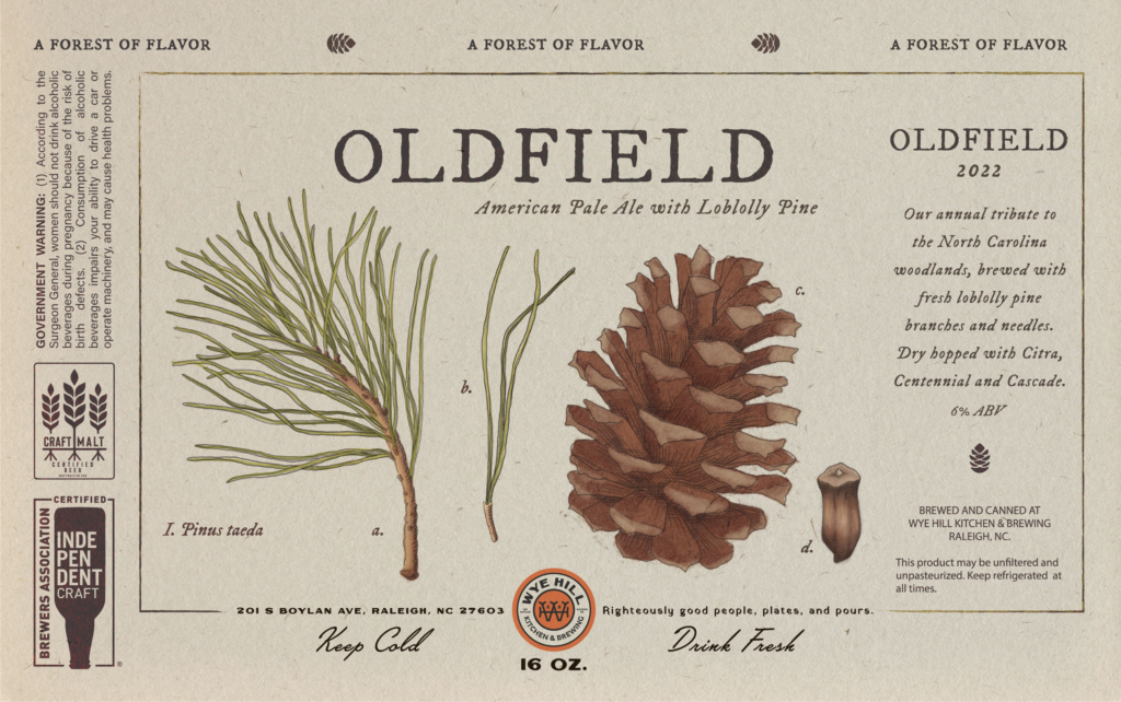 wye hill kitchen & brewing oldefield best beer label