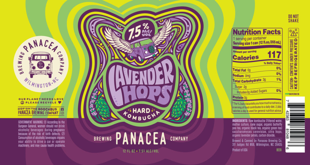 panacea brewing company lavendar hops best beer label