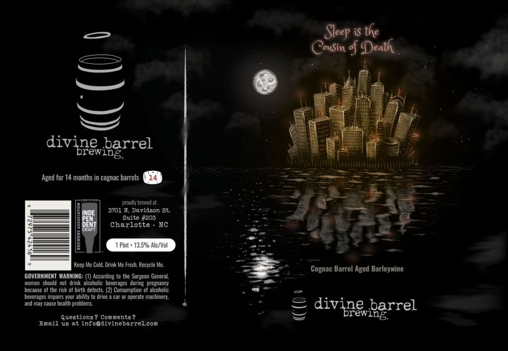 divine barrel brewing company sleep is the cousin of death
