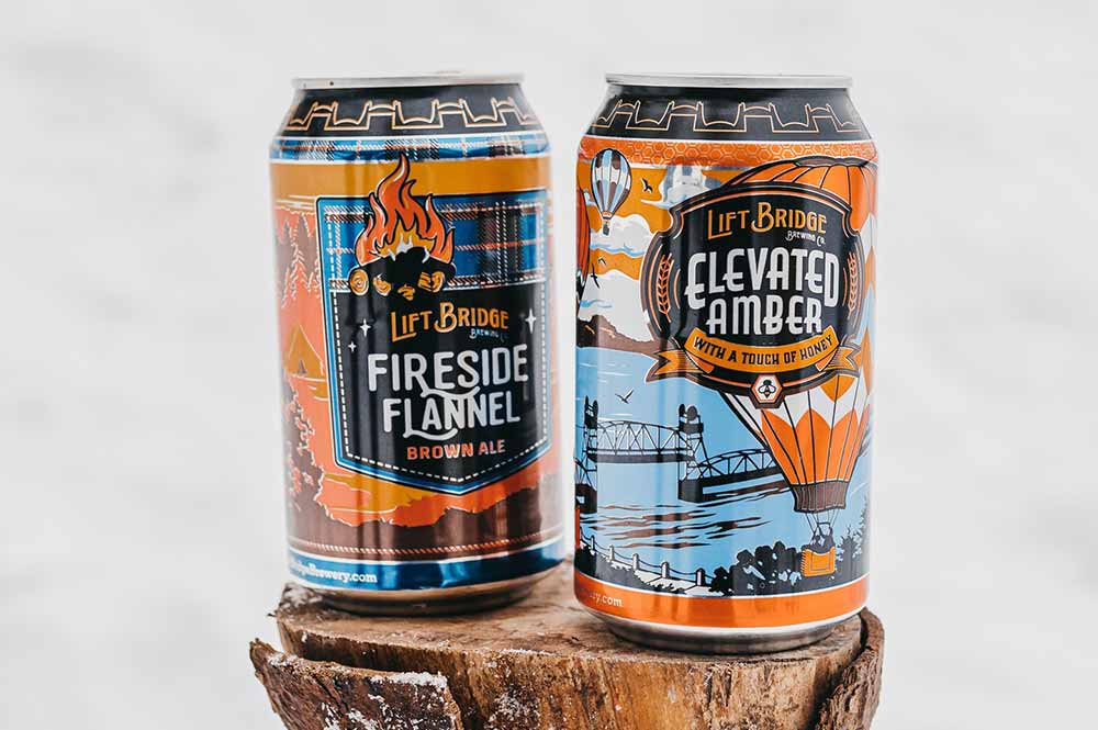 lift bridge brewery fireside flannel and elevated amber best breweries minnesota