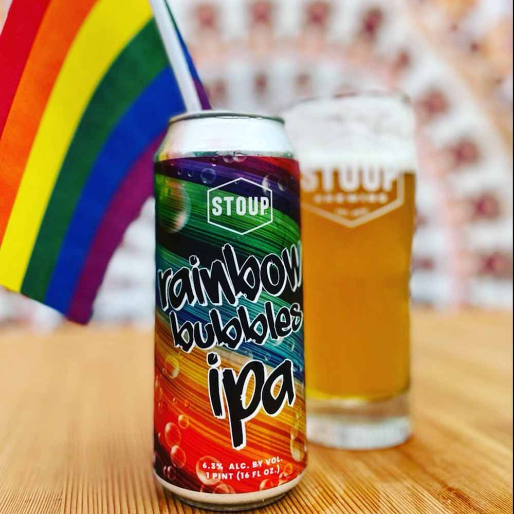 stoup brewing rainbow bubbles pride ipa