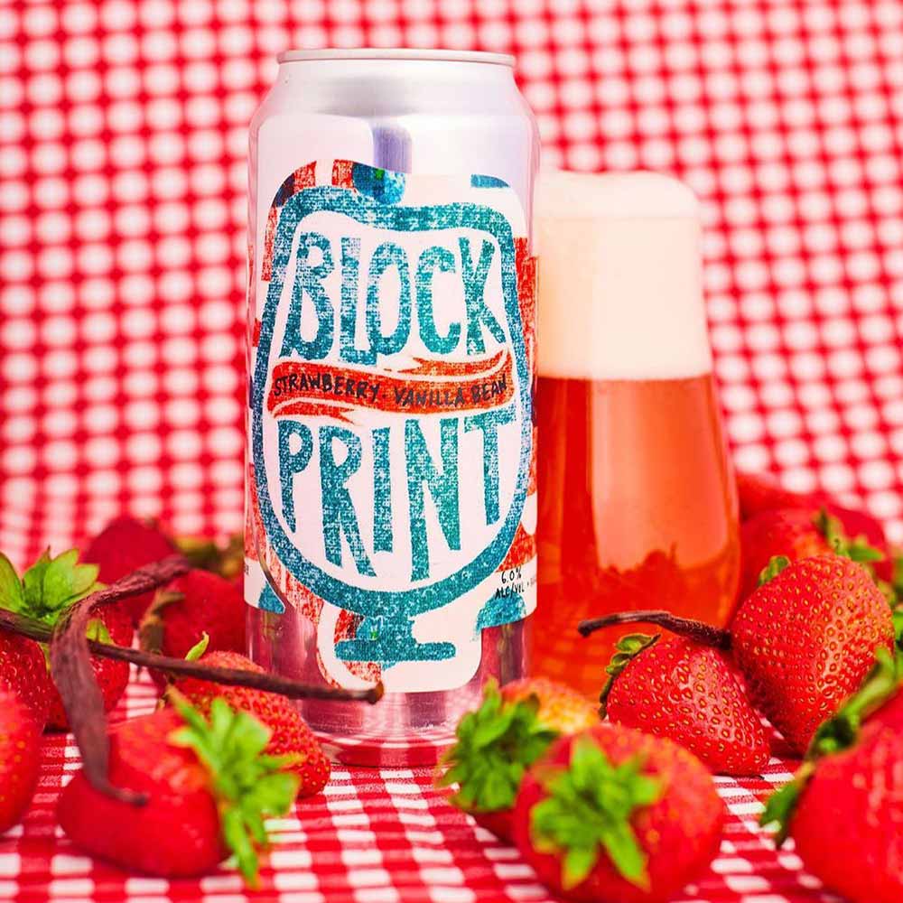 foam brewers block print strawberry vanilla bean best summer beers