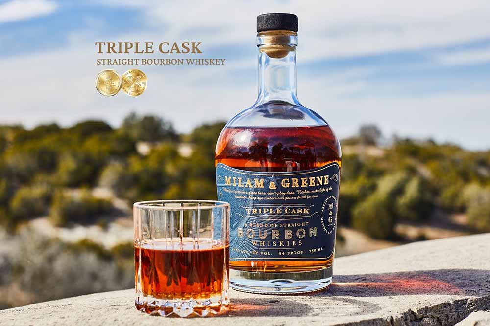 milam & greene triple caks straight bourbon whiskey