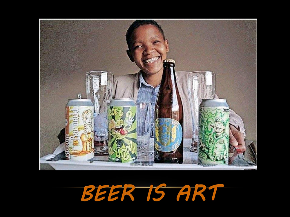 beer is art obakeng malope