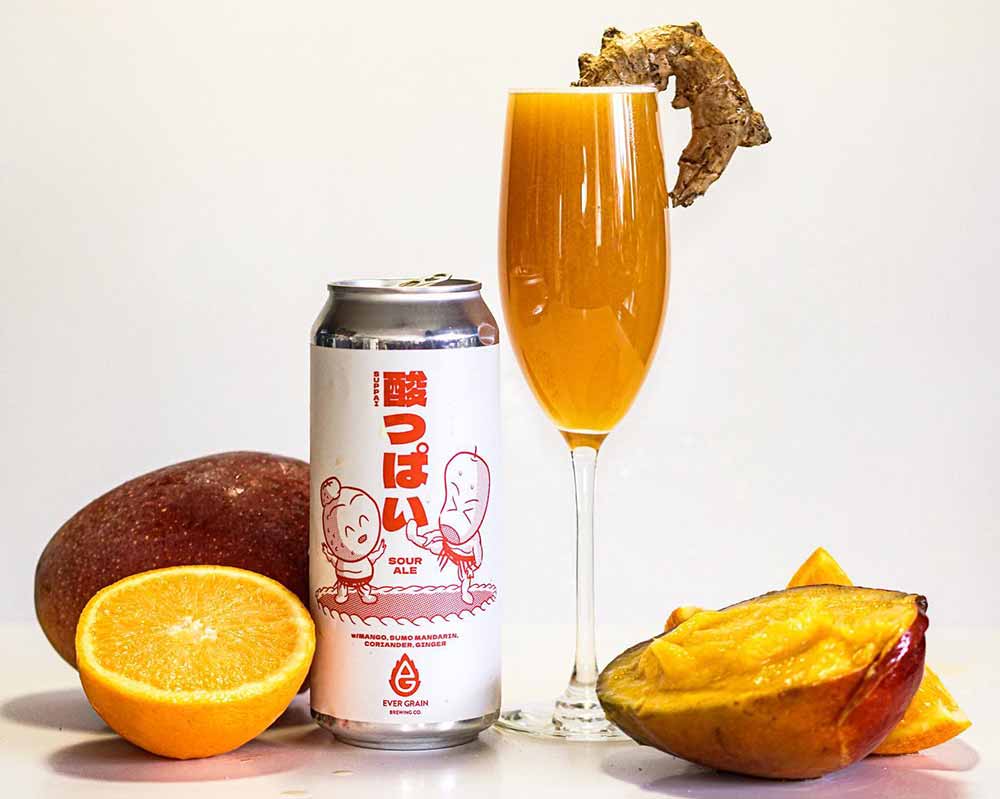 ever grain brewing co x shojo beer co suppai fruited sour