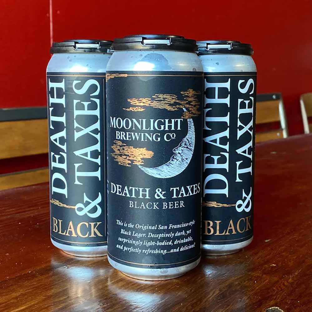 moonlight brewing co death & taxes black lager