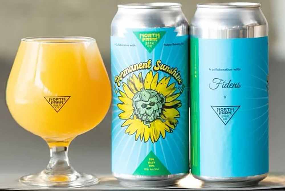 north park beer co x fidens brewing permanent sunshine hazy ipa