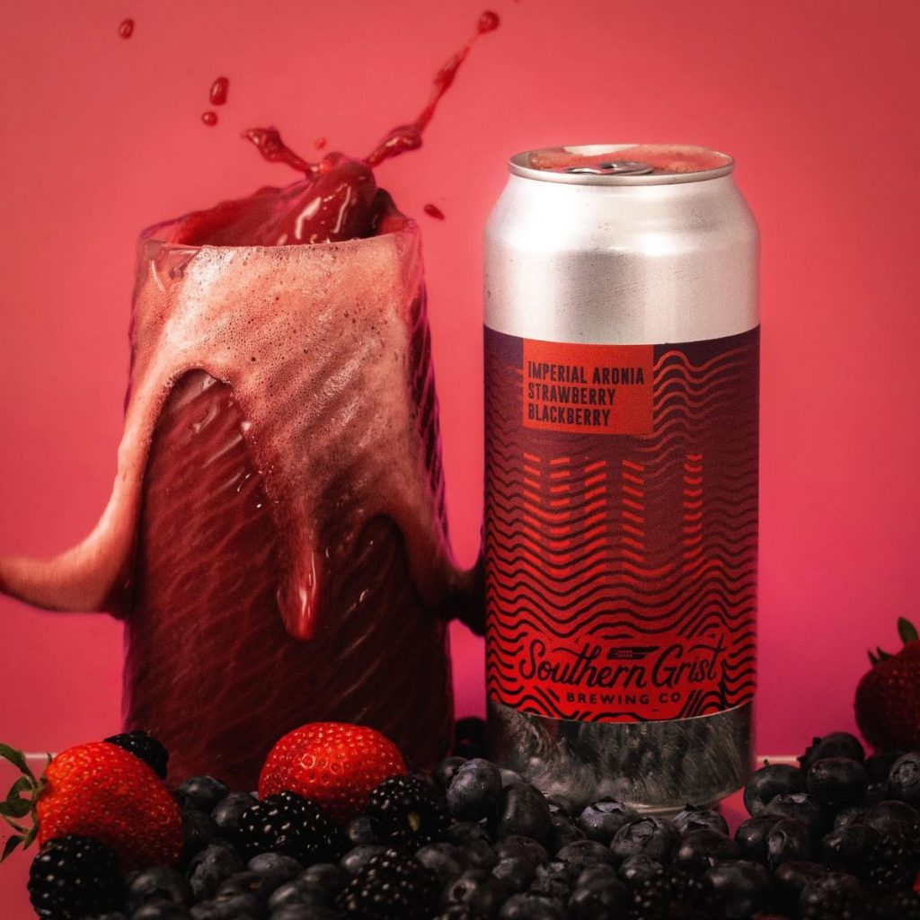 southern grist brewing company imperial aronia strawberry blackbery hill