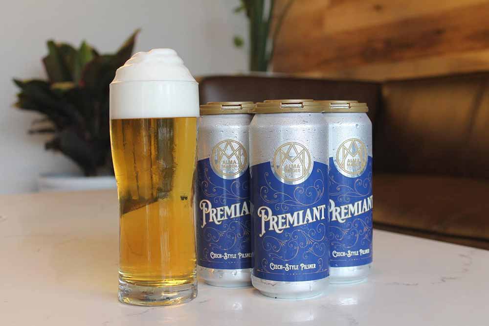 alma mader brewing premiant czech style pils slow pour