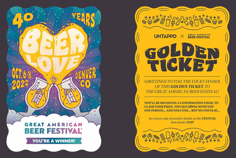 untappd great american beer festival golden ticket giveaway