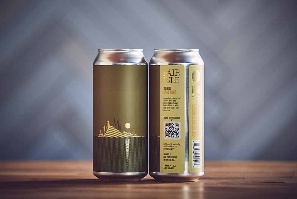 fair isle brewing bobbi cans saison