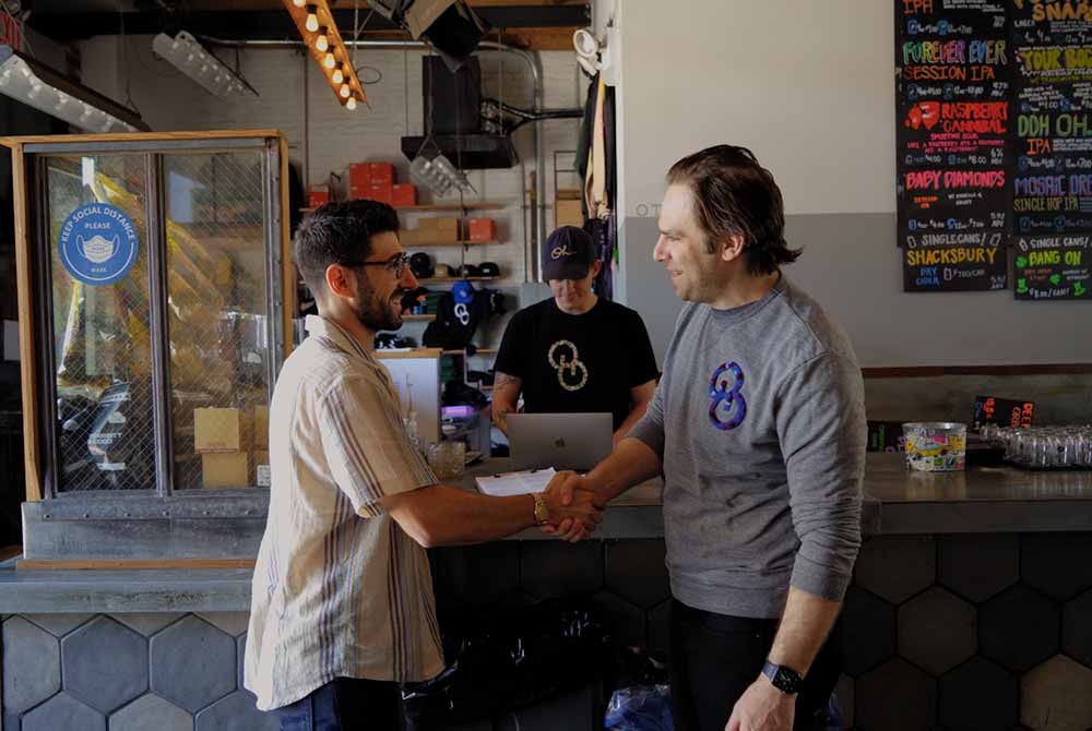 other half brewing cofounder andrew burman and next exit brooklyn host kenny gould