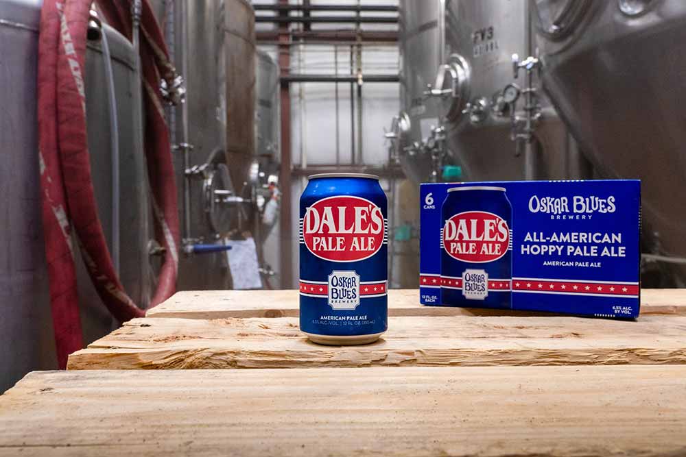oskar blues brewery dales pale ale cans