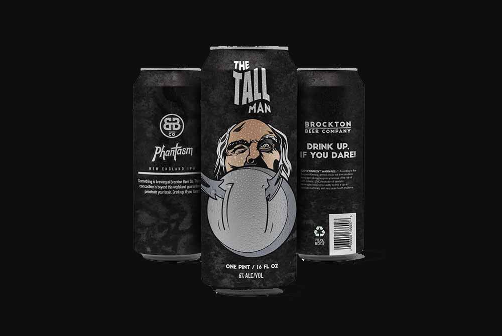 brockton beer company the tall man phantasm new england hazy ipa horror beer