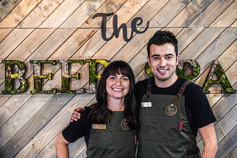 the beer spa denver owners jessica french and damien zouaoui