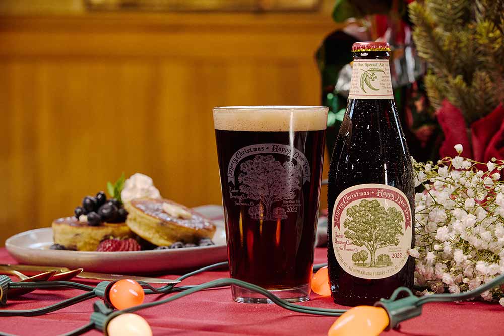 anchor brewing christmas ale holiday table