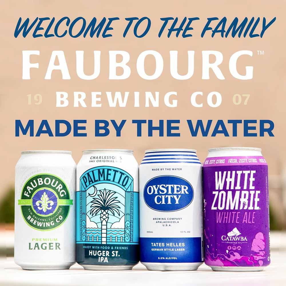 faubourg brewing co x palmetto brewing x oyster city brewing x catawba brewing