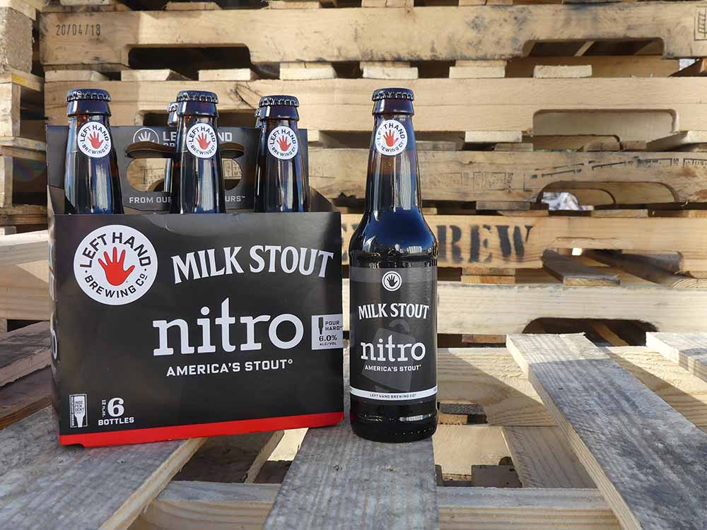 left hand brewing company milk stout nitro 6 -pack bottles