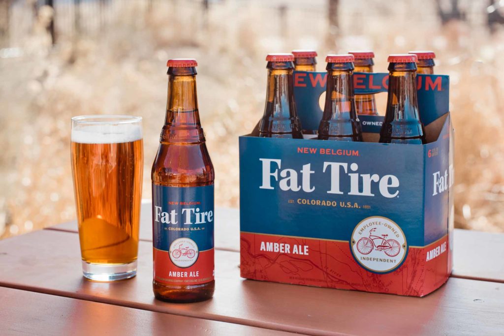 new belgium fat tire amber ale bottles