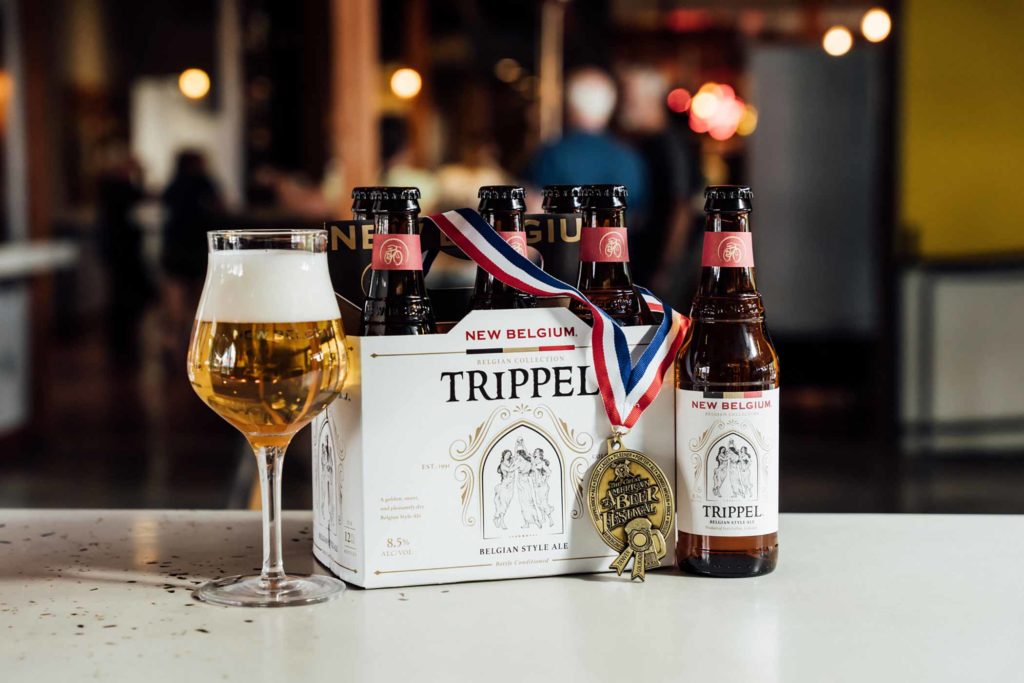 new belgium trippel bottles