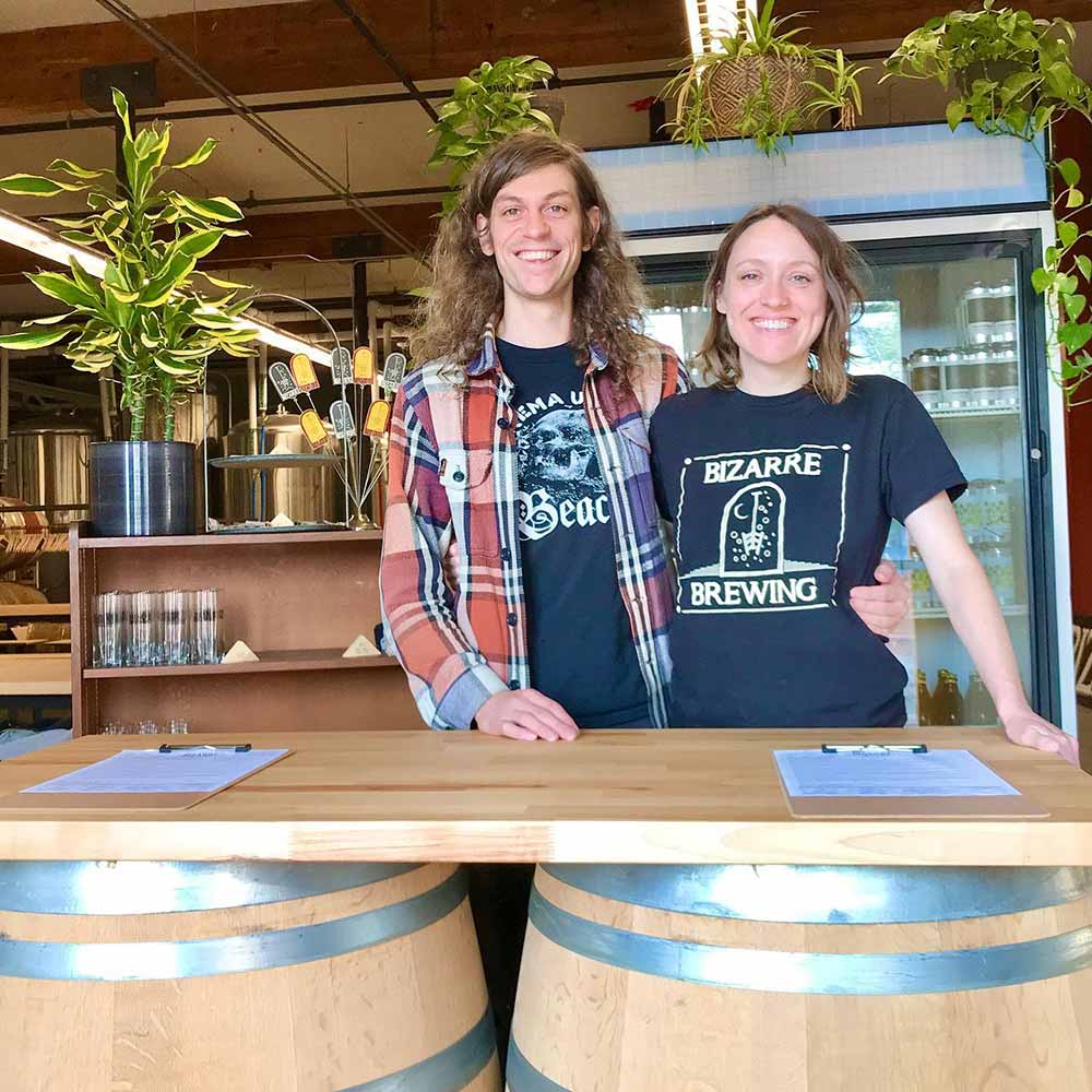 bizarre brewing cofounders derek brown and collette boilini