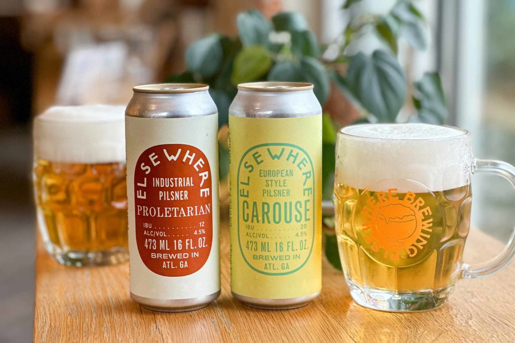 elsewhere brewing proletarian and carouse european-style pilsner
