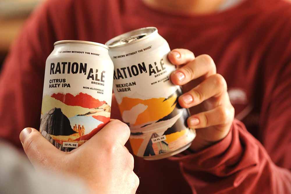 rationale brewing citrus hazy ipa and mexican lager non-alcoholic beer 
