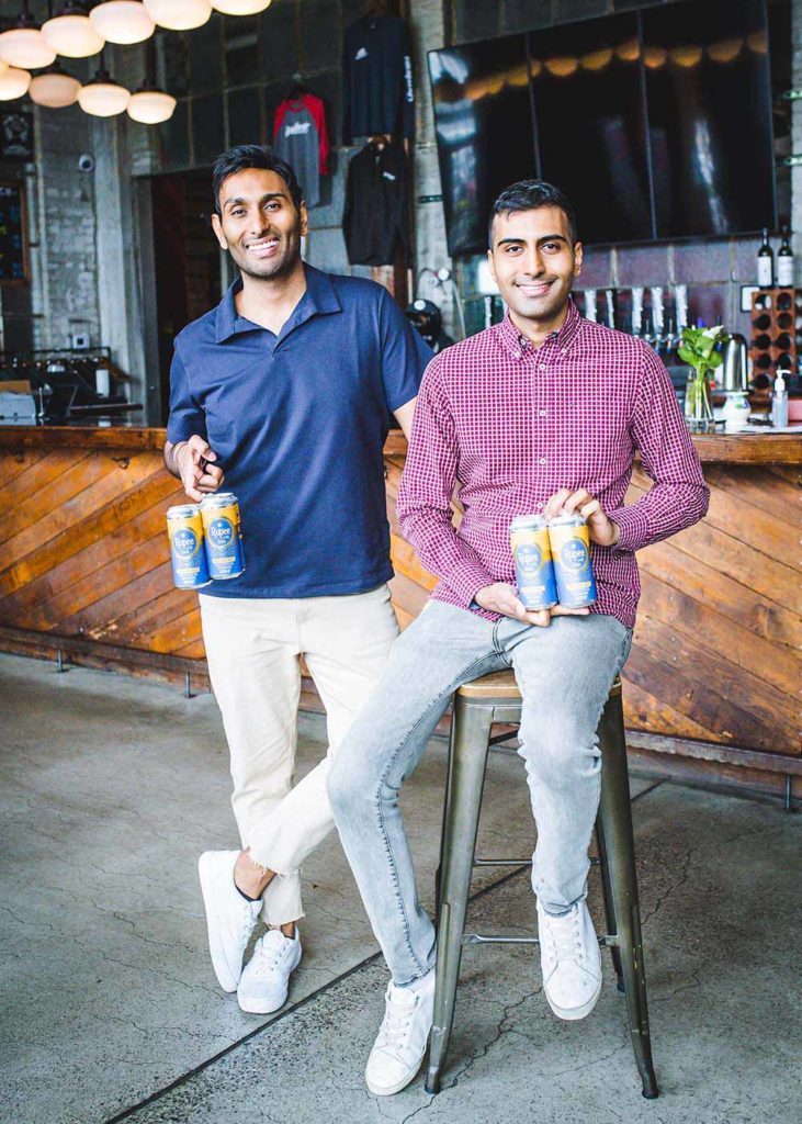 van and sumit sharma, cofounders of rupee beer