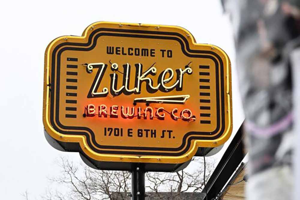 zilker brewing co sign