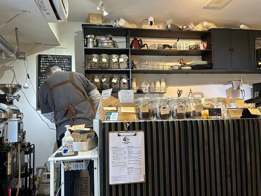 a few words coffee interior tokyo, japan