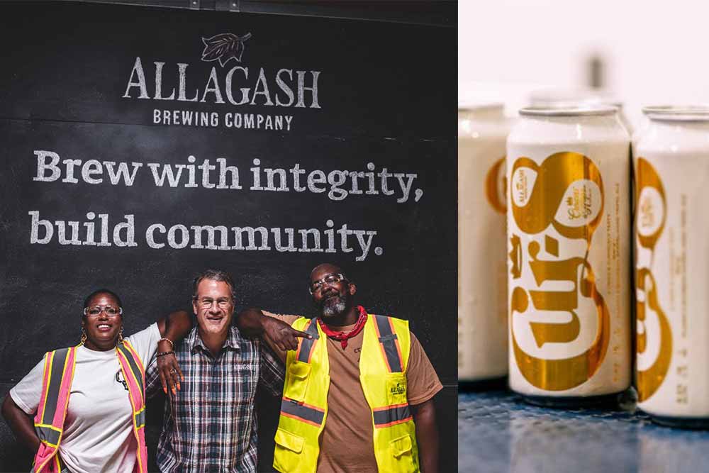 allagash brewing company x crowns and hops cur-8 pilsner collab