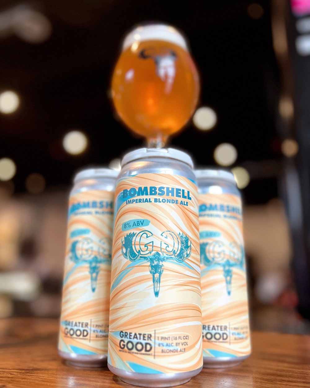 greater good imperial brewing company bombshell imperial blonde ale