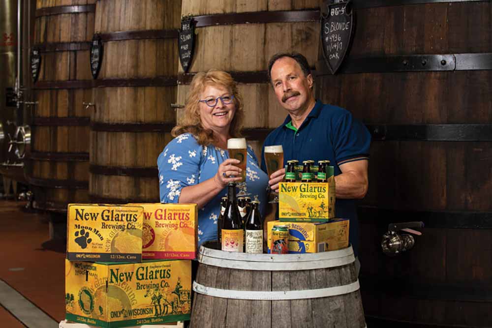 new glarus brewing company co-founders deb and dan carey