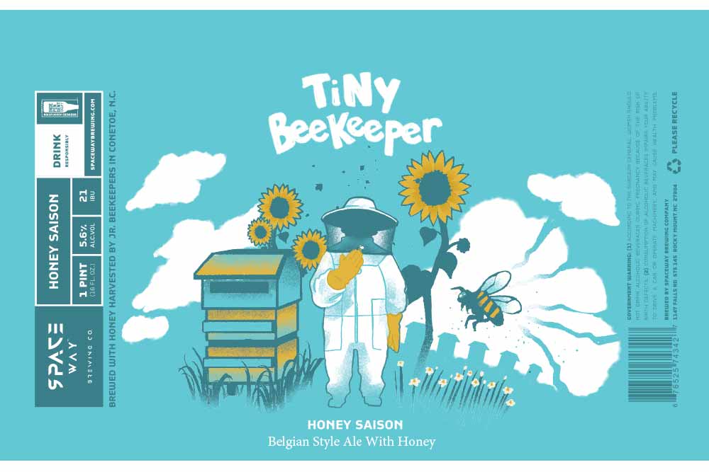 spaceway brewing tiny beekeeper honey saison belgian style ale