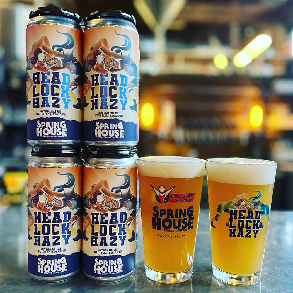 spring house brewing company head lock hazy new england-style hazy ipa