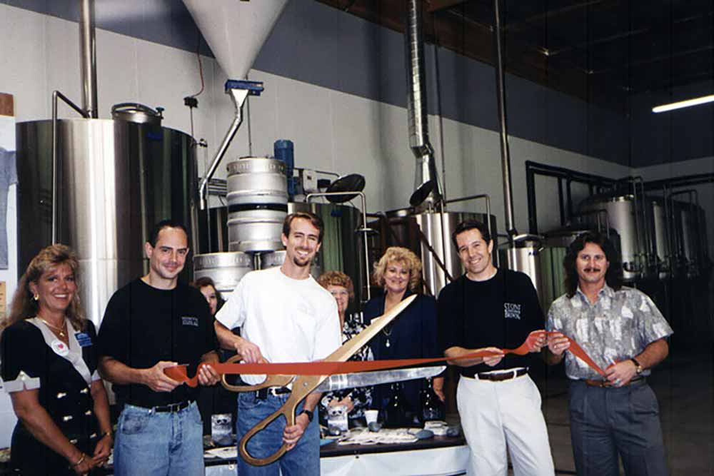 stone brewing 1996 ribbon cutting national beer day