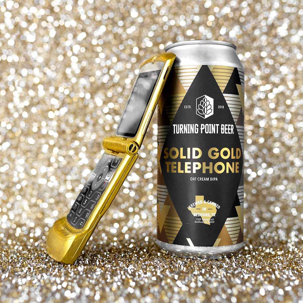 turning point beer solid gold telephone oat cream double ipa