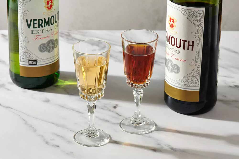 vermouth red, white, sweet, and dry