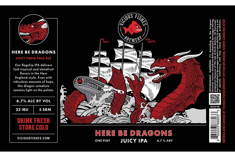 vicious fishes here be dragons american ipa