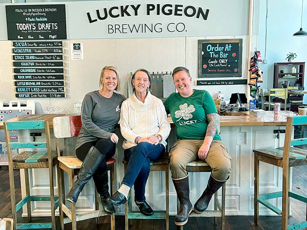 lucky pigeon brewing co co-founder bev pigeon