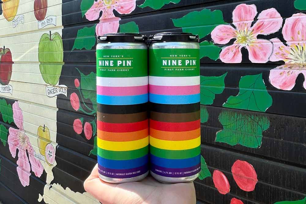 nine pin cider pride signature cans