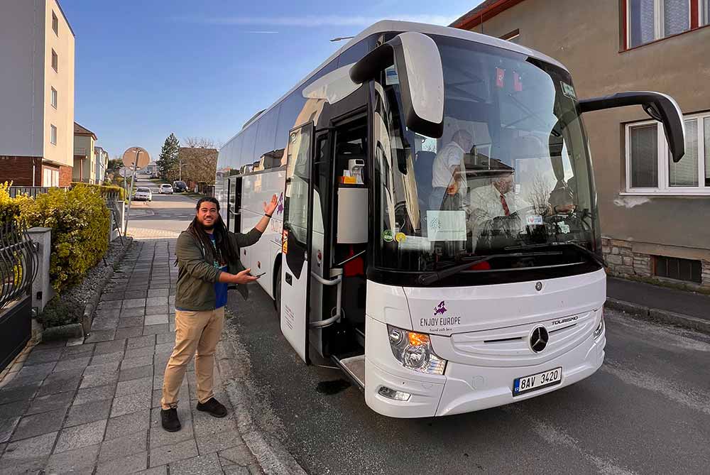 green bench brewing founder khris johnson czech mission trip bus beer