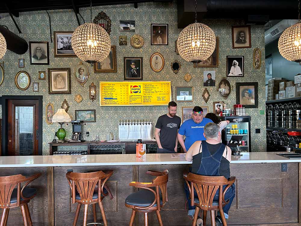 fait la force brewing taproom victorian wall