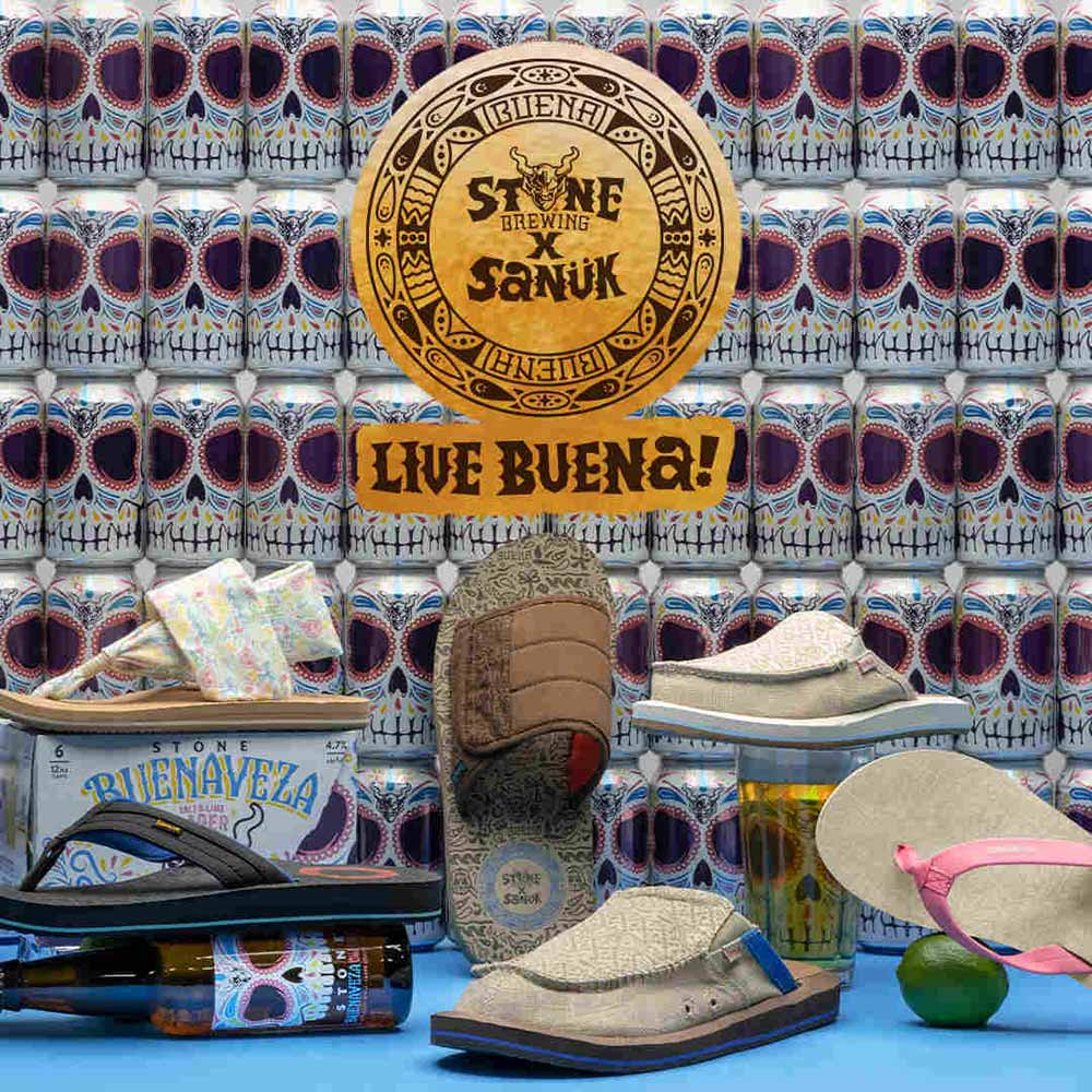 stone brewing and sanuk sandal collection father's day